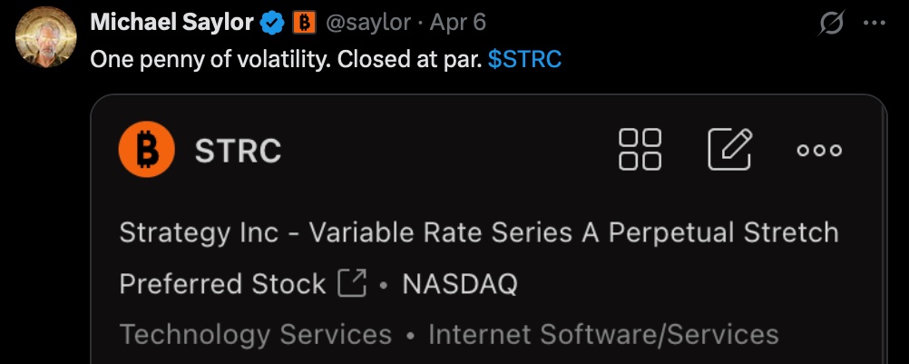 Michael Saylor Broke the Sharpe Ratio with $STRC