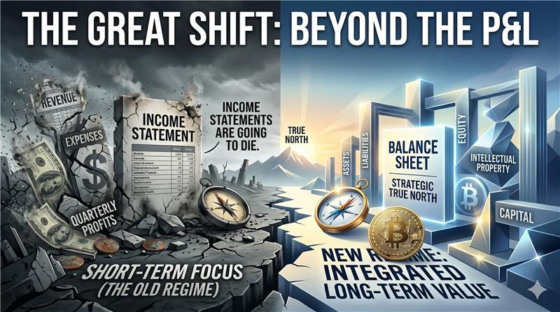 The Income Statement Is the Obituary. The Balance Sheet Is the Will. — Regime-change research from True North, April 2026